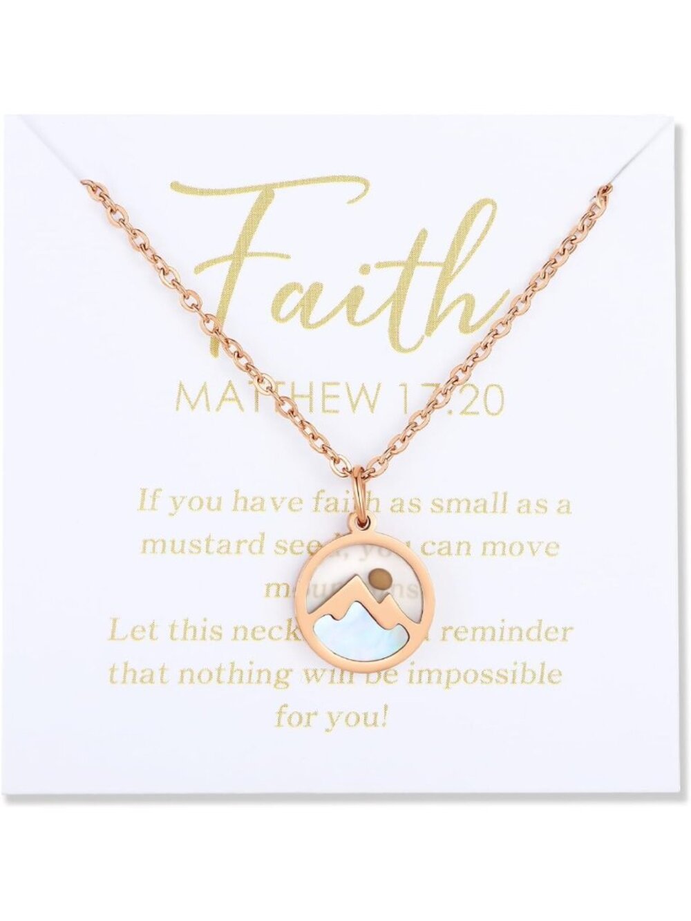 Mustard Seed Faith Necklace for Women & Teens - Meaningful Christian Jewelry - Picture 7 of 7